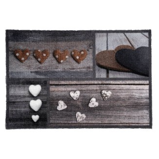 Πατάκι Εισόδου Μοκέτα με Αντιολισθητικό Υπόστρωμα Ambiance 870 Hearts 50x75εκ Πάχους 8mm Sdim