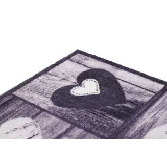 Sdim Πατάκι Εισόδου Μοκέτα με Αντιολισθητικό Υπόστρωμα Ambiance 885 Hearts Grey 50x75εκ. Πάχους 8mm