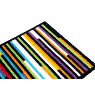 Πατάκι Εισόδου Μοκέτα με Αντιολισθητικό Υπόστρωμα Ambiance 899 Linea Πολύχρωμο 50x75εκ Πάχους 8mm Sdim