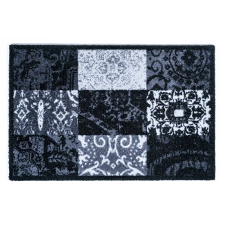 Πατάκι Εισόδου Μοκέτα με Αντιολισθητικό Υπόστρωμα Ambiance 914 Patchwork Gray 50x75εκ Πάχους 8mm Sdim