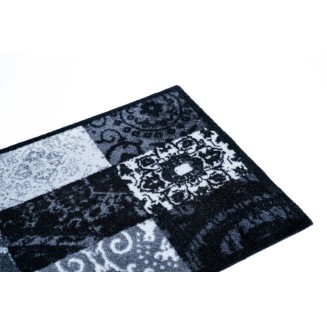 Πατάκι Εισόδου Μοκέτα με Αντιολισθητικό Υπόστρωμα Ambiance 914 Patchwork Gray 50x75εκ Πάχους 8mm Sdim