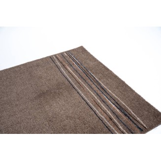 Πατάκι Εισόδου Μοκέτα με Αντιολισθητικό Υπόστρωμα Walk & Wash 084 Lucky Lines Beige  67x80εκ Πάχους 8mm Sdim