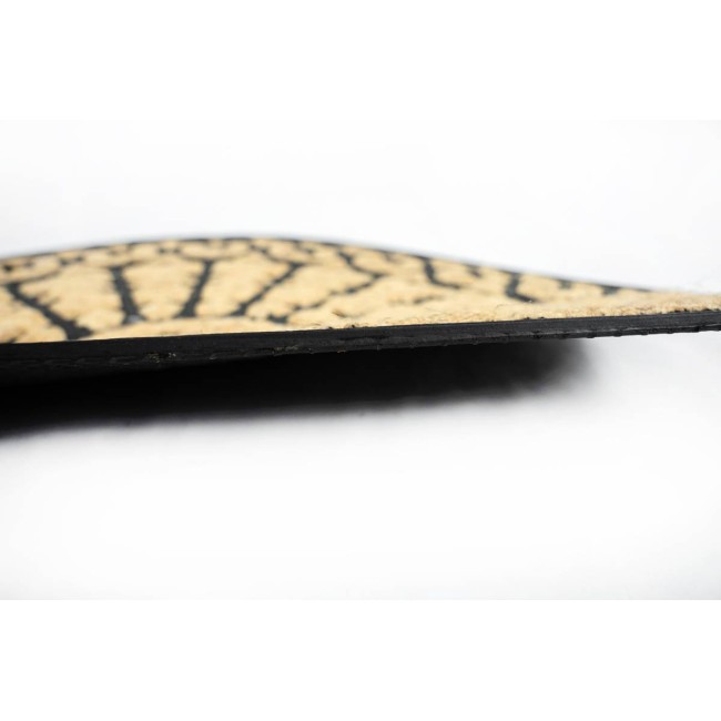 Sdim Ημικυκλικό Πατάκι Εισόδου από Κοκοφοίνικα  και Καουτσούκ με Αντιολισθητικό Υπόστρωμα Boucara 083 Welcome HR  40x60εκ.