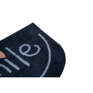 Ημικυκλικό Πατάκι Εισόδου Μοκέτα με Αντιολισθητικό Υπόστρωμα Elegance 335 Hm Smile Ανθρακί-Γκρί 50x75εκ Πάχους 8mm Sdim