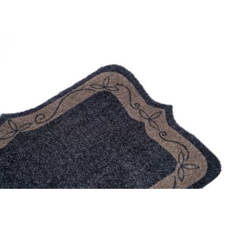 Πατάκι Εισόδου Μοκέτα με Αντιολισθητικό Υπόστρωμα Elegance 407 Classic Border Γκρι 50x75εκ Πάχους 8mm Sdim