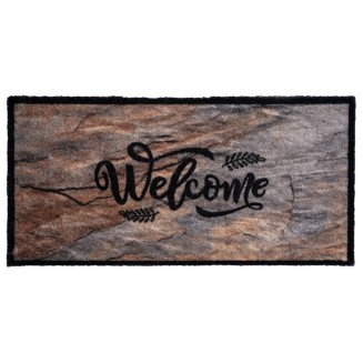 Πατάκι Εισόδου Μοκέτα με Αντιολισθητικό Υπόστρωμα Vision 162 Welcome Stone 40x80εκ Πάχους 8mm Sdim