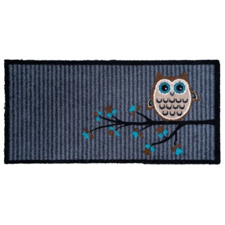 Πατάκι Εισόδου Μοκέτα με Αντιολισθητικό Υπόστρωμα Vision 624 Owl On Tree Gray 40x80εκ Πάχους 8mm Sdim