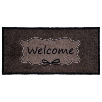 Πατάκι Εισόδου Μοκέτα με Αντιολισθητικό Υπόστρωμα Vision 717 Welcome Bow D Taupe 40x80εκ Πάχους 8mm Sdim