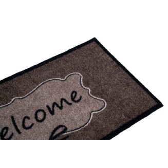 Πατάκι Εισόδου Μοκέτα με Αντιολισθητικό Υπόστρωμα Vision 717 Welcome Bow D Taupe 40x80εκ Πάχους 8mm Sdim