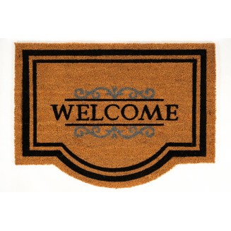 Πατάκι Εισόδου από Κοκοφοίνικα με Αντιολισθητικό Υπόστρωμα Ruco Classic Welcome 000 Natural 60x80εκ Sdim