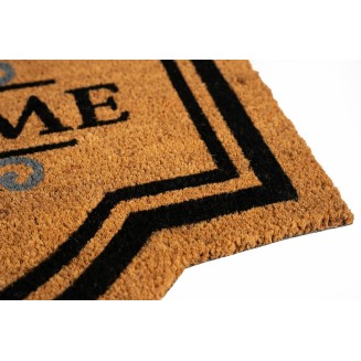 Πατάκι Εισόδου από Κοκοφοίνικα με Αντιολισθητικό Υπόστρωμα Ruco Classic Welcome 000 Natural 60x80εκ Sdim