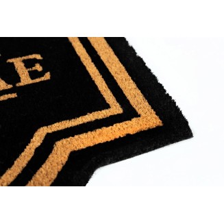 Πατάκι Εισόδου από Κοκοφοίνικα με Αντιολισθητικό Υπόστρωμα Ruco Classic Welcome 001 Black 60x80εκ Sdim