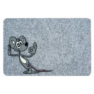Πατάκι Εισόδου Μοκέτα Flocky 069 Happy Mouse 40x60εκ Πάχους 5mm Sdim