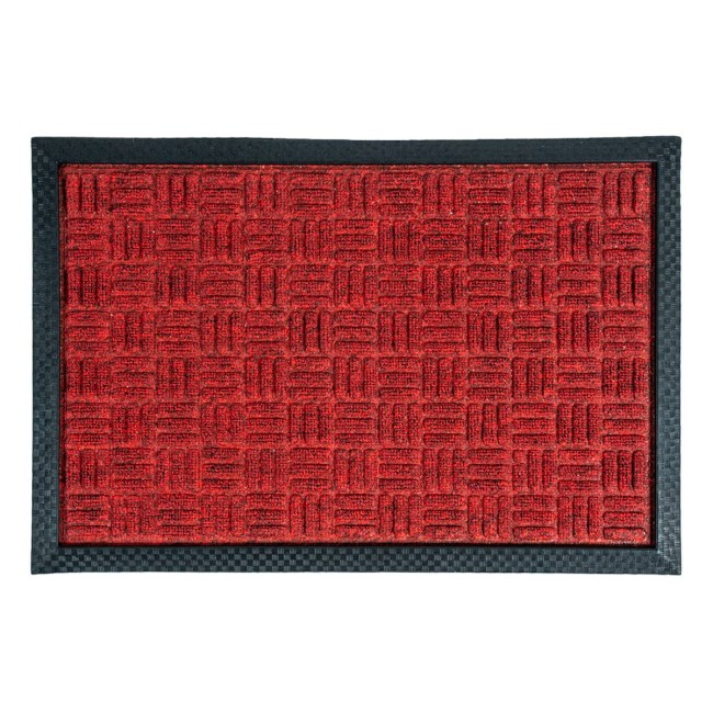 Sdim Πατάκι Εισόδου Μοκέτα με Αντιολισθητικό Υπόστρωμα Supreme 001 Red 40x60εκ.