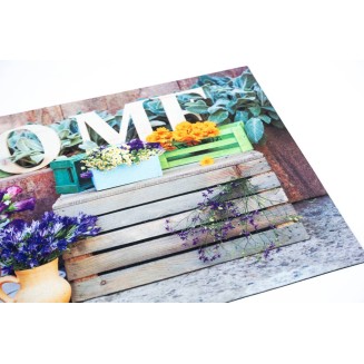 Αντιολισθητικό Πατάκι Εισόδου Gallery 001 Home Flower 45x75εκ Πάχους 6mm Sdim