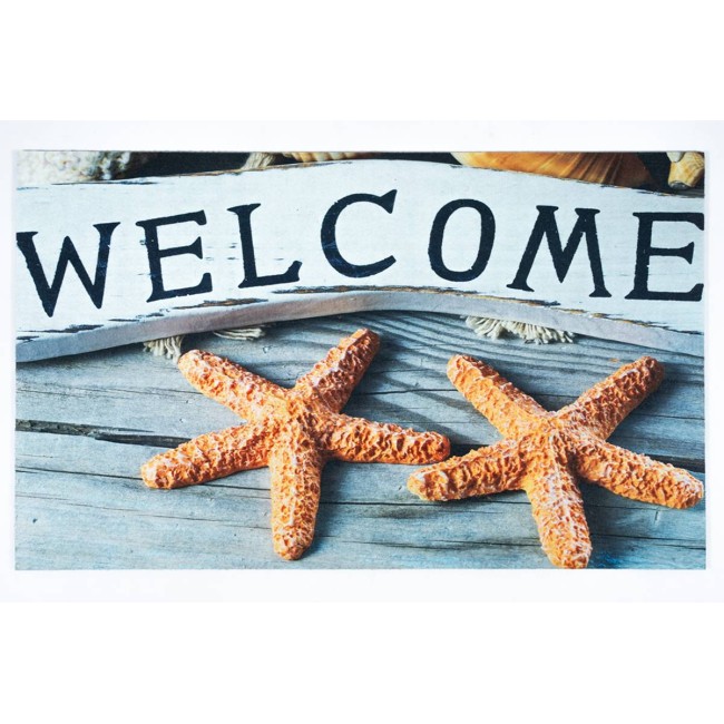 Sdim Αντιολισθητικό Πατάκι Εισόδου Gallery 007 Welcome Star 45x75εκ. Πάχους 6mm