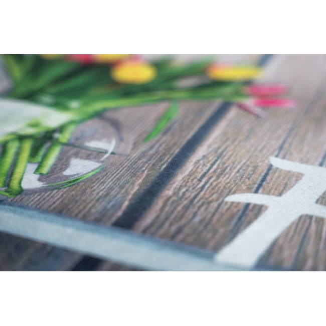 Sdim Αντιολισθητικό Πατάκι Εισόδου Gallery 011 Flowerpot Home Beige 45x75εκ. Πάχους 6mm