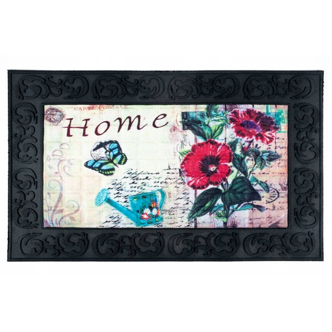 Sdim Αντιολισθητικό Πατάκι Εισόδου Venga 002 Home Flowers 45x75εκ. Πάχους 6mm
