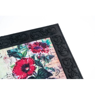 Αντιολισθητικό Πατάκι Εισόδου Venga 002 Home Flowers 45x75εκ Πάχους 6mm Sdim