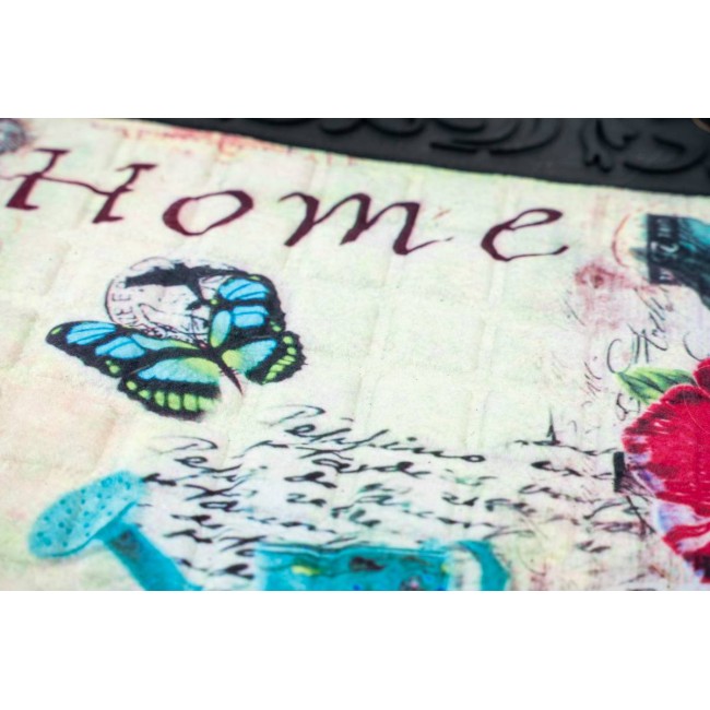 Sdim Αντιολισθητικό Πατάκι Εισόδου Venga 002 Home Flowers 45x75εκ. Πάχους 6mm