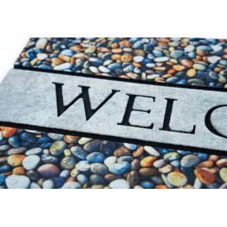 Αντιολισθητικό Πατάκι Εισόδου Ecomat 001 Welcome Pebbles 45x75εκ Sdim