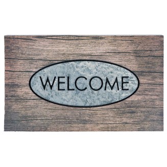 Αντιολισθητικό Πατάκι Εισόδου Ecomat 014 Welcome Wood 45x75εκ Sdim