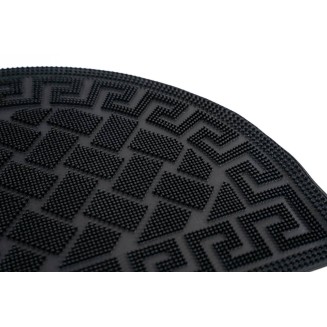 Ημικυκλικό Αντιολισθητικό Πατάκι Εισόδου από Καουτσούκ Pin Mix 207 ΅Wave HR 40x60εκ Sdim