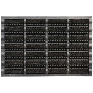 Πατάκι Εισόδου από Κοκοφοίνικα  και Καουτσούκ με Αντιολισθητικό Υπόστρωμα Mudbuster 007 Black 45x75εκ Sdim