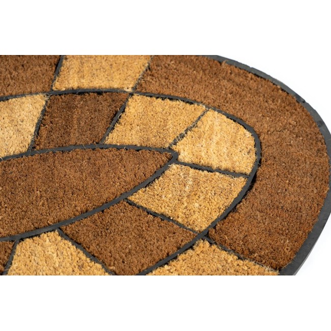 Sdim Οβάλ Πατάκι Εισόδου από Κοκοφοίνικα  και Καουτσούκ με Αντιολισθητικό Υπόστρωμα Indian 002 Oval 60x90εκ.