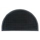 Sdim Ημικυκλικό Αντιολισθητικό Πατάκι Εισόδου από Καουτσούκ Finger Tip Black HR 45x75εκ.