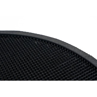 Ημικυκλικό Αντιολισθητικό Πατάκι Εισόδου από Καουτσούκ Finger Tip Black HR 45x75εκ Sdim