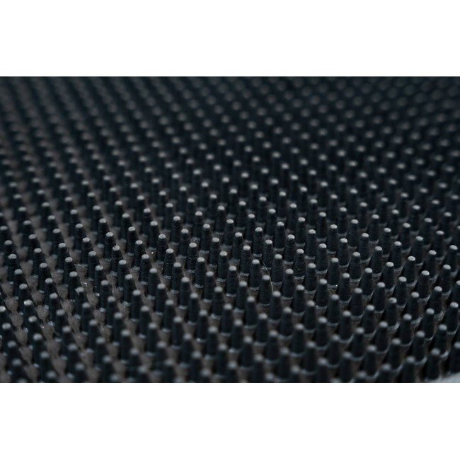 Sdim Ημικυκλικό Αντιολισθητικό Πατάκι Εισόδου από Καουτσούκ Finger Tip Black HR 45x75εκ.