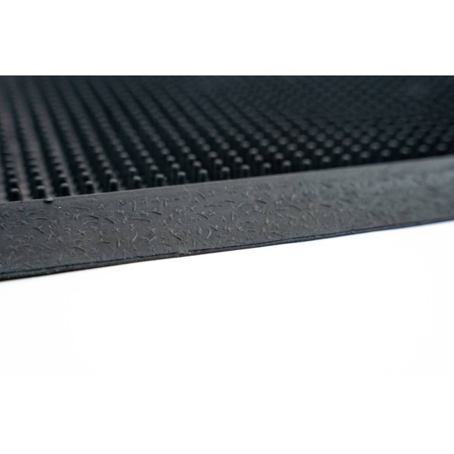 Sdim Ημικυκλικό Αντιολισθητικό Πατάκι Εισόδου από Καουτσούκ Finger Tip Black HR 45x75εκ.