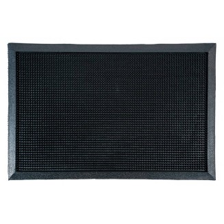 Αντιολισθητικό Πατάκι Εισόδου από Καουτσούκ Finger Tip Black 46x70εκ Sdim