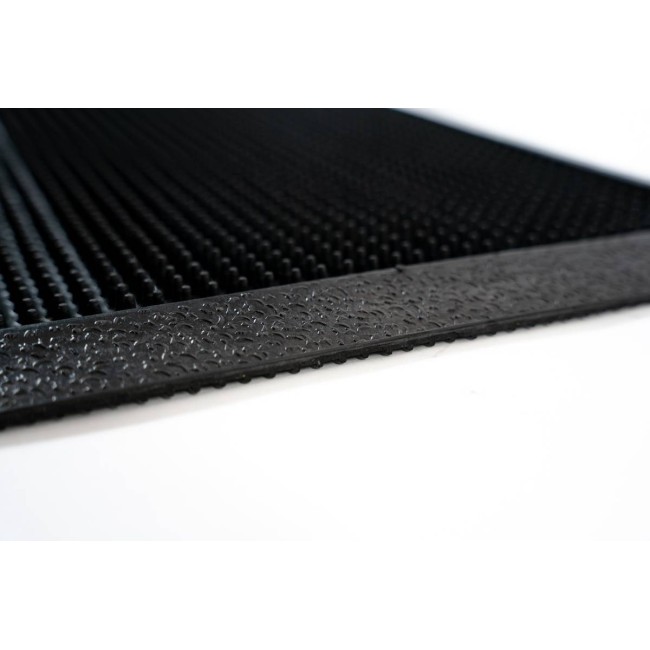 Sdim Αντιολισθητικό Πατάκι Εισόδου από Καουτσούκ Finger Tip Black 46x70εκ.