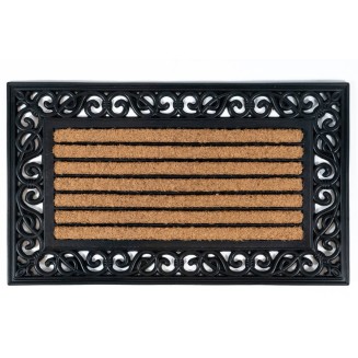 Πατάκι Εισόδου από Κοκοφοίνικα  και Καουτσούκ με Αντιολισθητικό Υπόστρωμα Impala 076 Brush Rectangle  45x75εκ Sdim