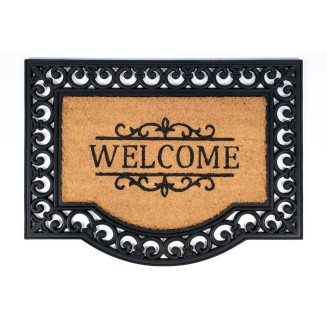 Πατάκι Εισόδου από Κοκοφοίνικα και Καουτσούκ με Αντιολισθητικό Υπόστρωμα Impala 002 Welcome  60x80εκ Sdim