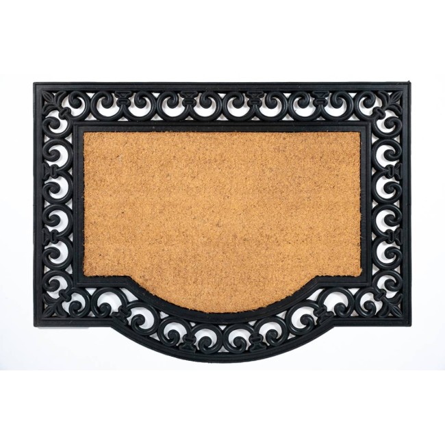 Sdim Πατάκι Εισόδου από Κοκοφοίνικα  και Καουτσούκ με Αντιολισθητικό Υπόστρωμα Impala 541 Plain  60x80εκ.