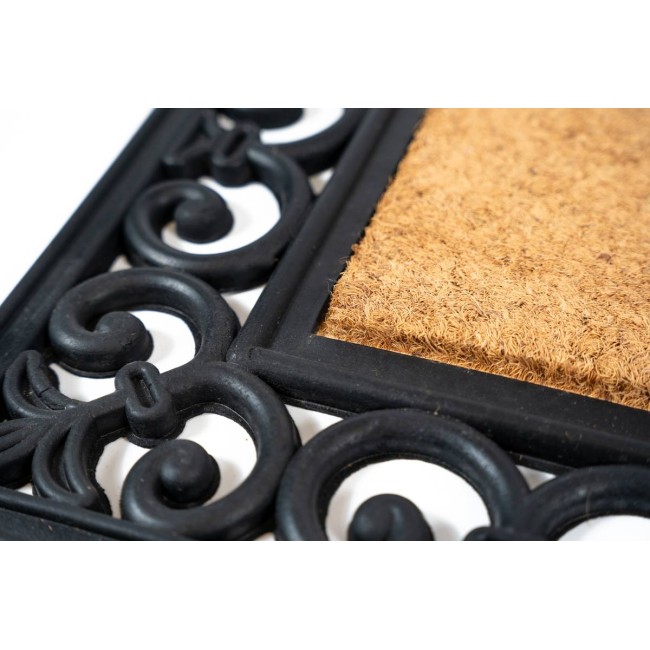 Sdim Πατάκι Εισόδου από Κοκοφοίνικα  και Καουτσούκ με Αντιολισθητικό Υπόστρωμα Impala 541 Plain  60x80εκ.