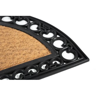 Ημικυκλικό Πατάκι Εισόδου από Κοκοφοίνικα  και Καουτσούκ με Αντιολισθητικό Υπόστρωμα Gazelle 200 Half Round 45x75εκ Sdim