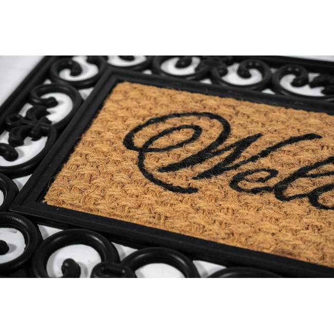 Sdim Πατάκι Εισόδου από Κοκοφοίνικα  και Καουτσούκ με Αντιολισθητικό Υπόστρωμα Gazelle 501 Welcome 45x75εκ.