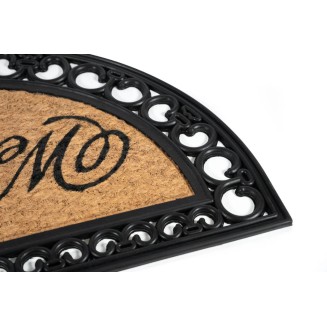 Ημικυκλικό Πατάκι Εισόδου από Κοκοφοίνικα  και Καουτσούκ με Αντιολισθητικό Υπόστρωμα Gazelle 601 Welcome HR 45x75εκ Sdim