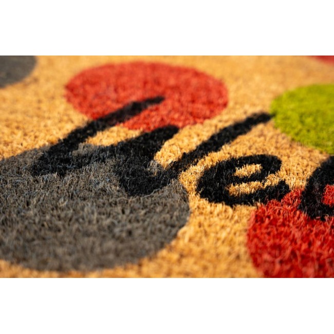 Sdim Πατάκι Εισόδου από Κοκοφοίνικα με Αντιολισθητικό Υπόστρωμα Freestyle 708 Welcome Dots 40x60εκ.