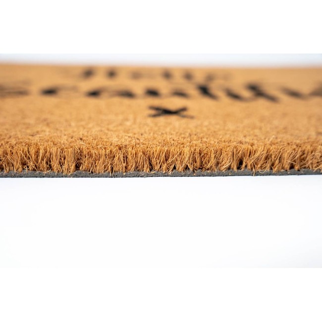 Sdim Πατάκι Εισόδου από Κοκοφοίνικα με Αντιολισθητικό Υπόστρωμα Freestyle 890 Hello Beautiful 40x60εκ.