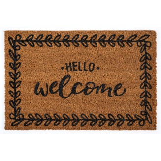 Πατάκι Εισόδου από Κοκοφοίνικα με Αντιολισθητικό Υπόστρωμα Finesse 475 Hello Welcome 40x60εκ Sdim