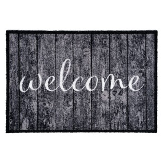 Πατάκι Εισόδου Μοκέτα με Αντιολισθητικό Υπόστρωμα Lima 001 Welcome 50x75εκ Πάχους 8mm Sdim