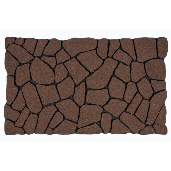 Sdim Αντιολισθητικό Πατάκι Εισόδου Ecomat 012 Brown Cleanscrape Flagstone 45x75εκ.
