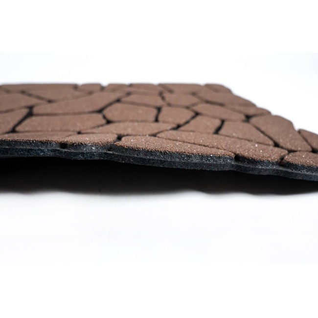 Sdim Αντιολισθητικό Πατάκι Εισόδου Ecomat 012 Brown Cleanscrape Flagstone 45x75εκ.