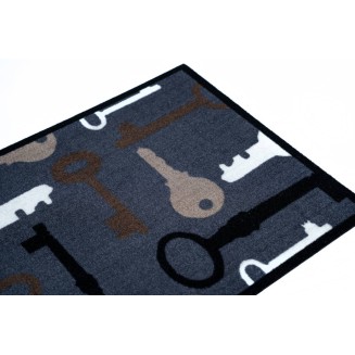 Πατάκι Εισόδου Μοκέτα με Αντιολισθητικό Υπόστρωμα Mondial 011 Keys 50x75εκ Πάχους 8mm Sdim