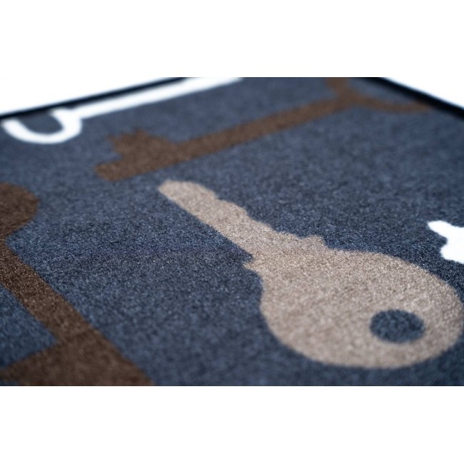 Sdim Πατάκι Εισόδου Μοκέτα με Αντιολισθητικό Υπόστρωμα Mondial 011 Keys 50x75εκ. Πάχους 8mm